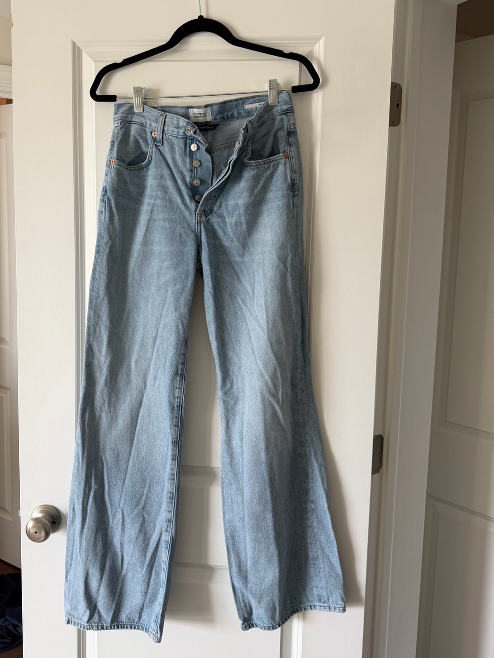 Citizens Of Humanity Light Blue Wide-Leg Jeans - Picture 4 of 6